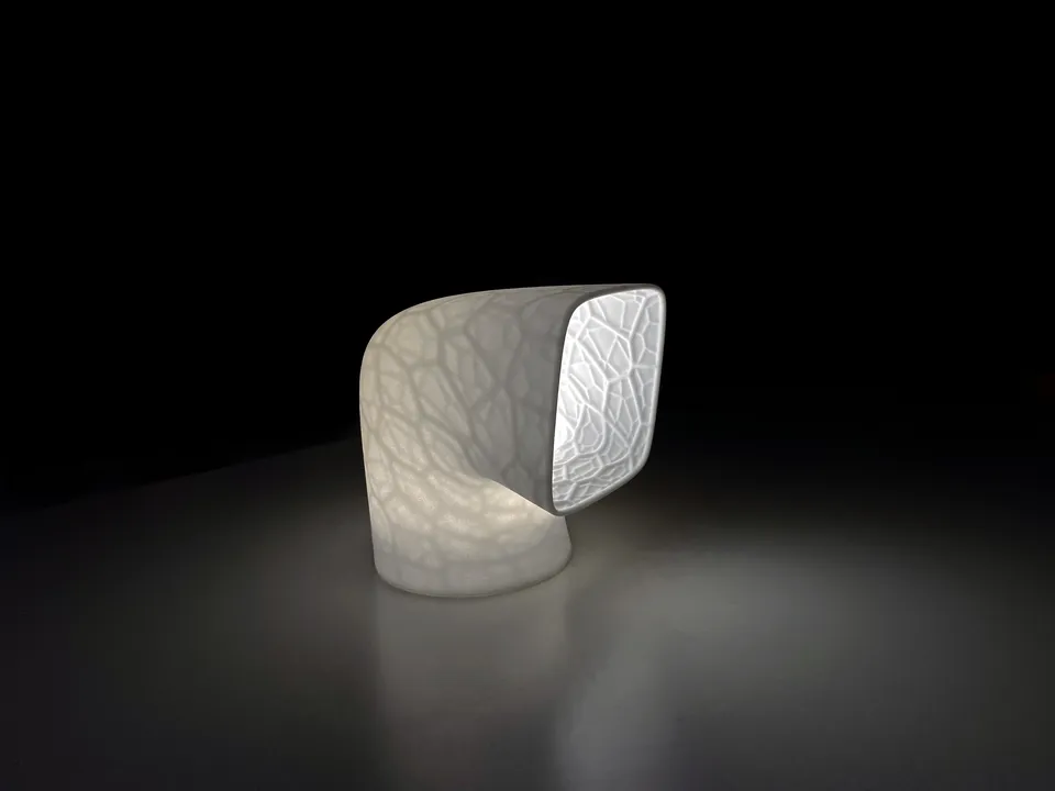 Cyrcus Design Controluce lampada tavolo nylon bianco ricaricabile