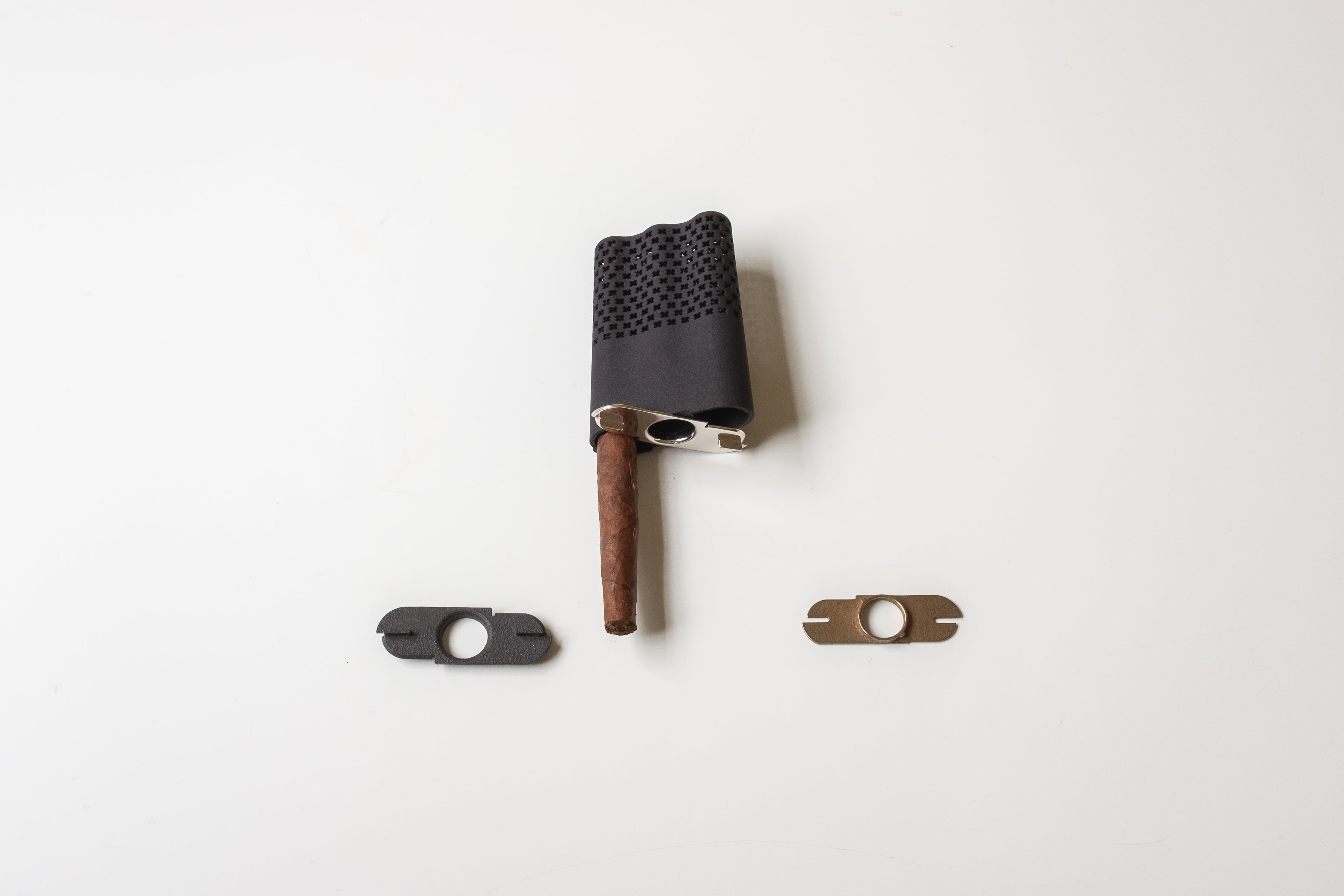 Cyrcus Design Cigar Box portasigari nylon nero bronzo