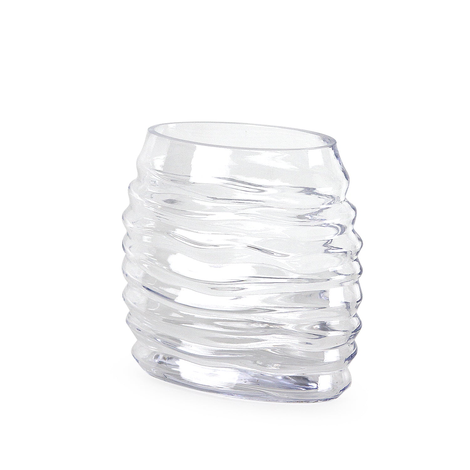 Galore Home Oba vaso in vetro Small Trasparente verde