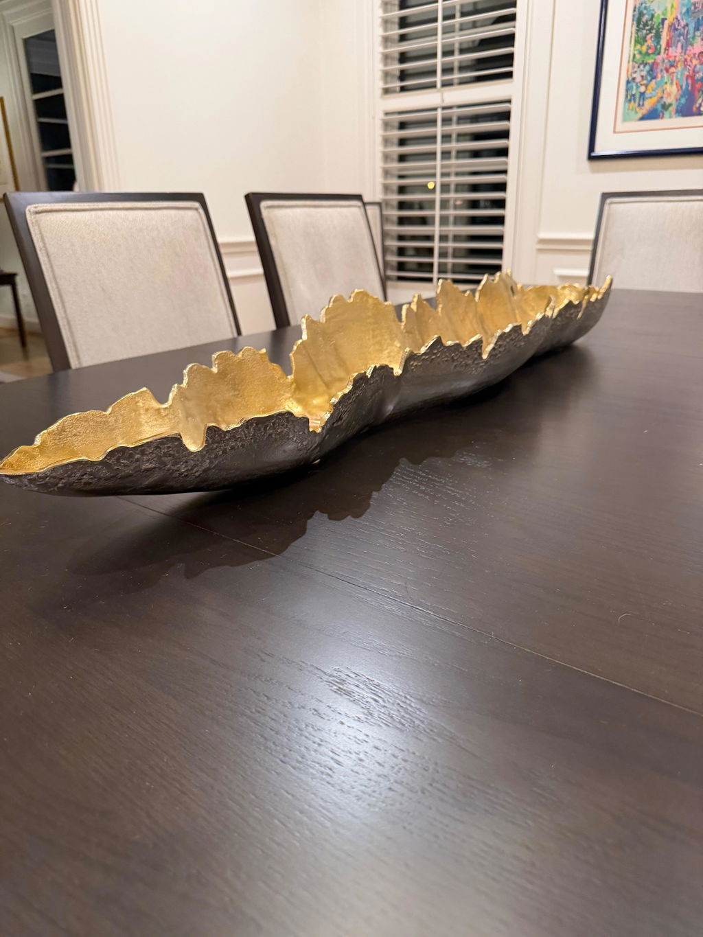 Galore Home Glacial 31706 Vassoio Oro Small