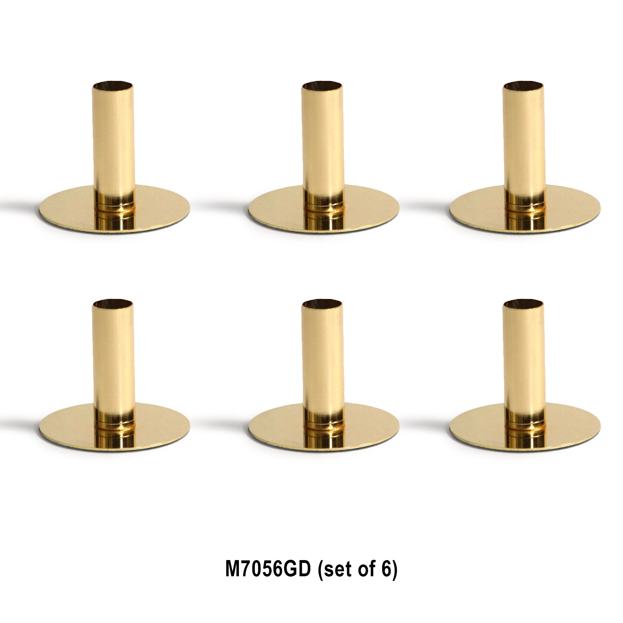 Galore Home Petite Pillar portacandele oro set 6 pezzi