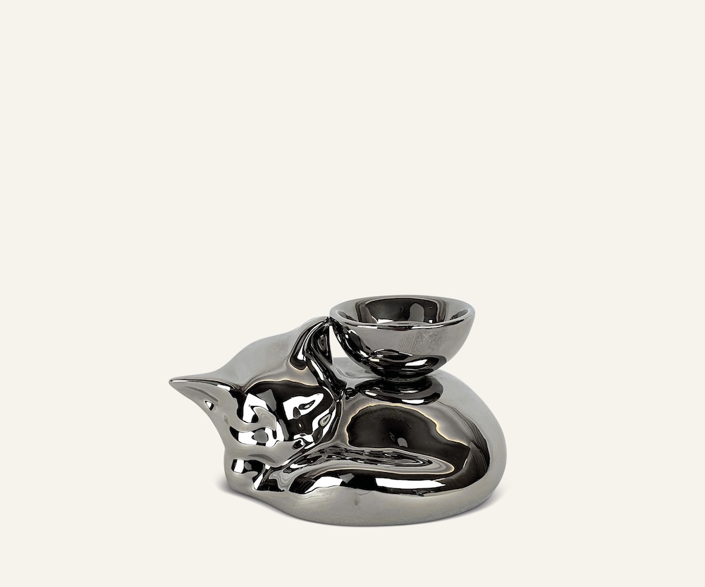 Gatti 1928 Luce Selvaggia Gattino statuetta ceramica