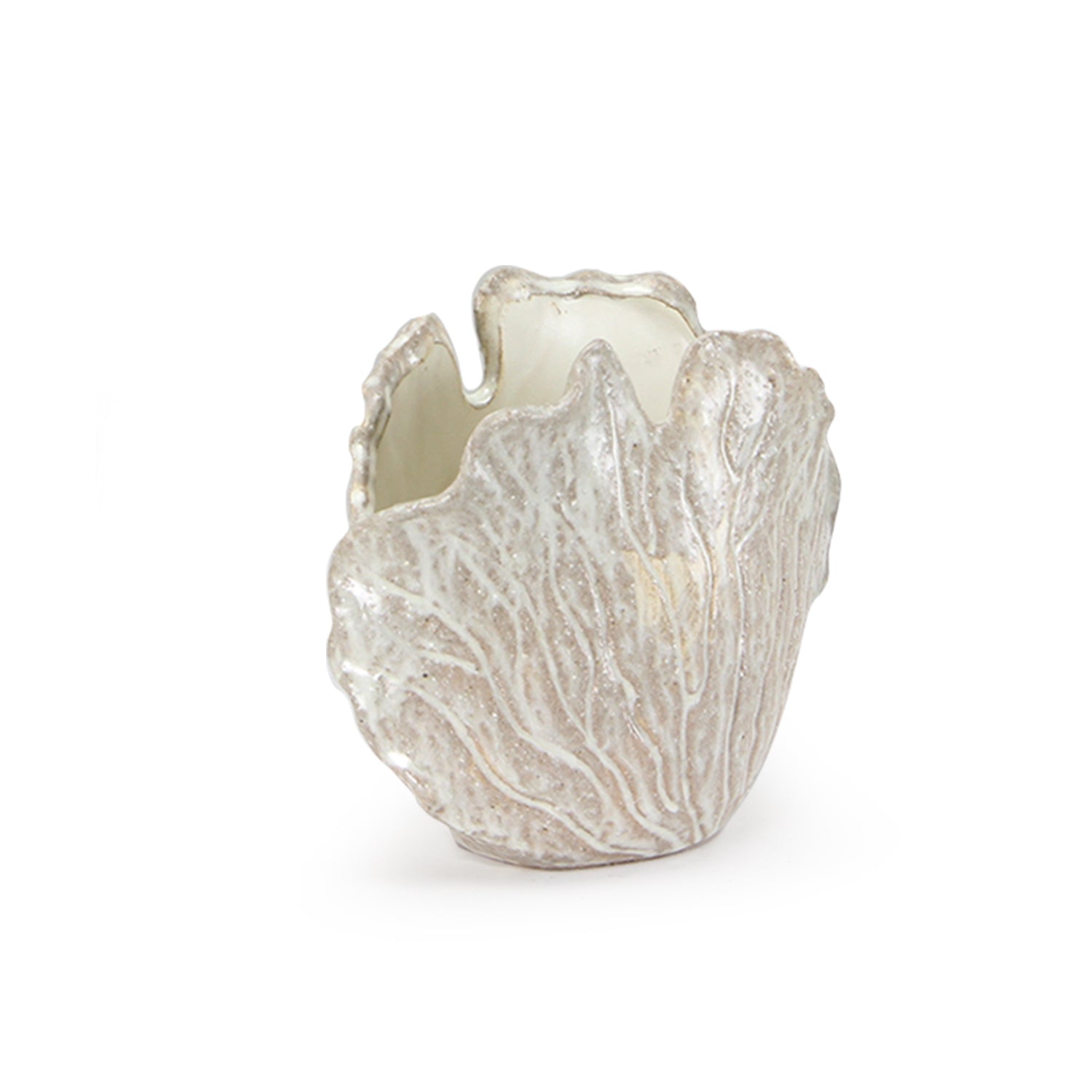 Galore Home Harmony Bloom vaso ceramica Shell Bowl beige