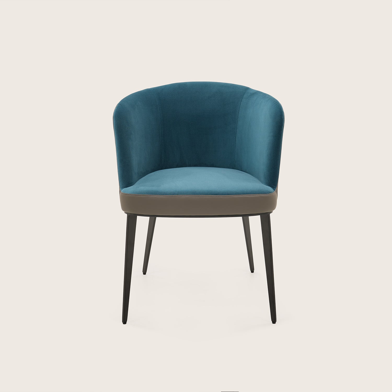 Galore Home Sereni Seat Dining Chair sedia pelle taupe sabbia