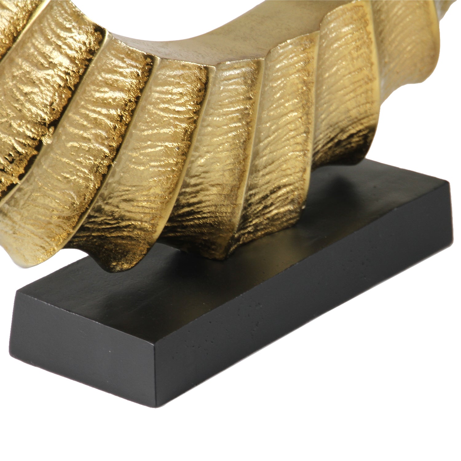 Galore Home Solstice Curve scultura da tavolo oro metallo