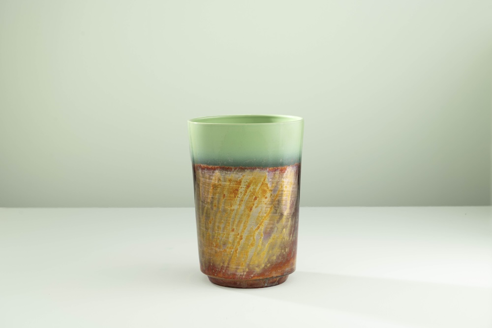 Ceramica Gatti 1928 Riflesso Tramonto Grande RF722 vaso metallici