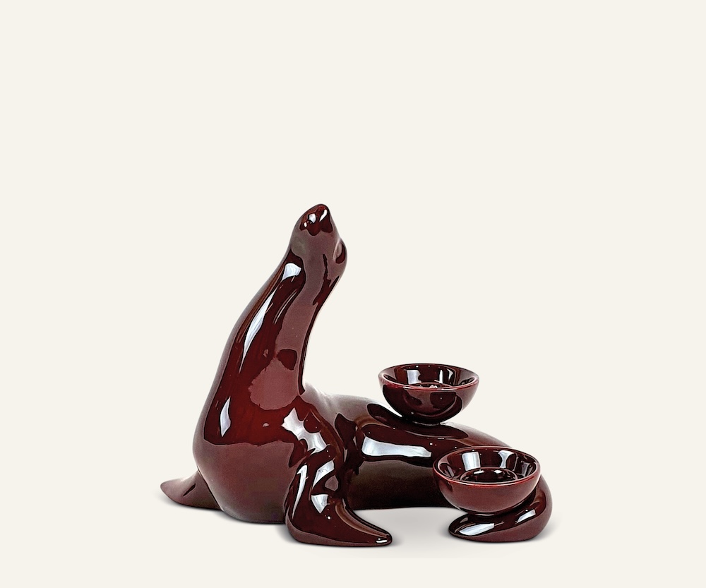 Ceramica Gatti 1928 Luce Selvaggia Foca AC826 scultura