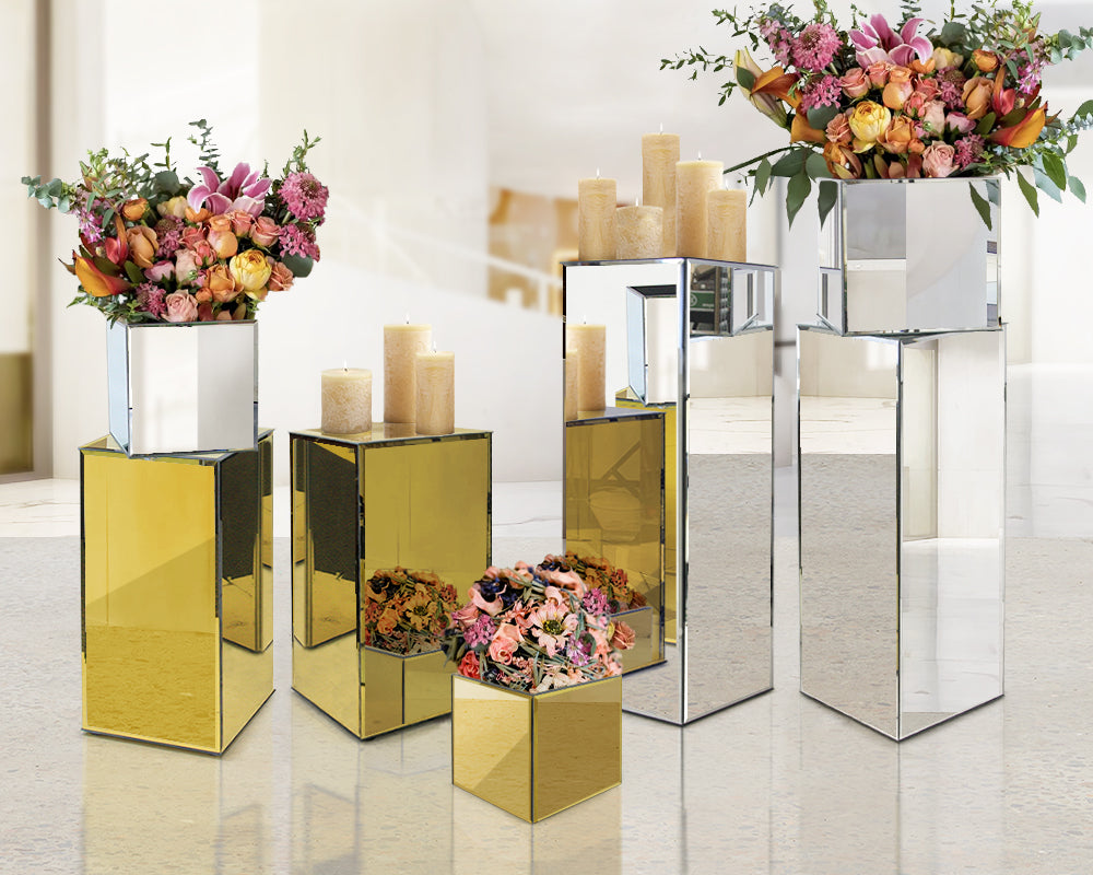 Galore Home Mirror Block G3034 colonna specchio argento