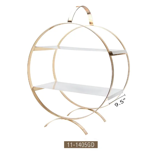 Galore Home Equinox alzata dolci due piani oro grande
