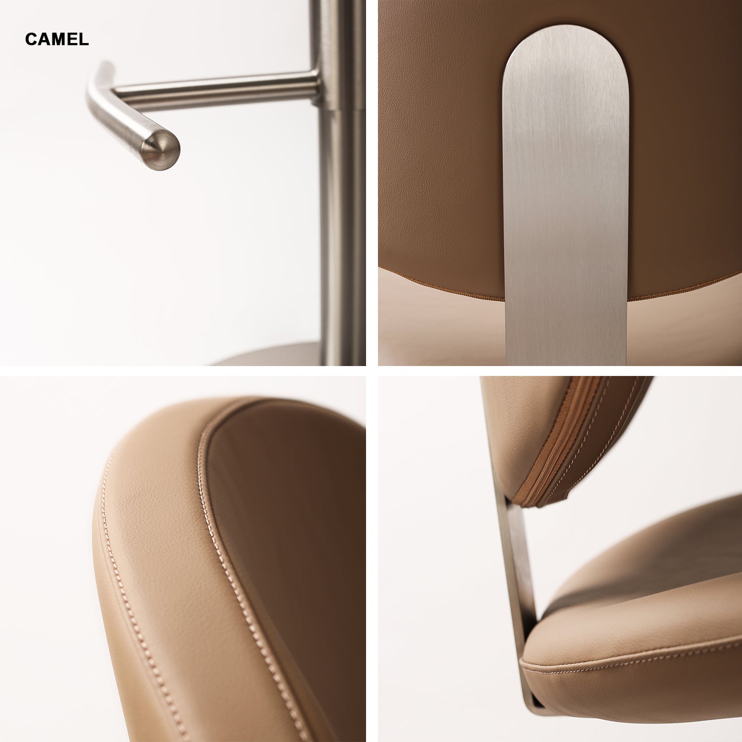 Galore Home Serenity Bar Stool sgabello ecopelle marrone