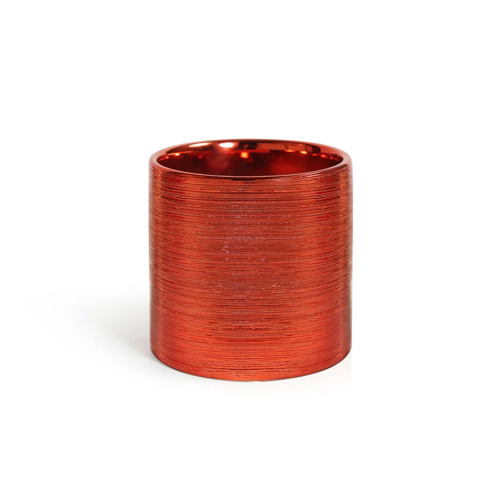 Galore Home Etched Red CCN58 vaso ceramica rosso