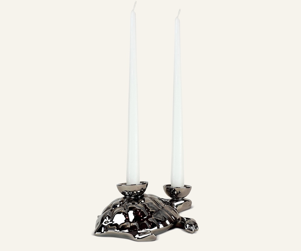 Ceramica Gatti 1928 Luce Selvaggia AC824 scultura tartaruga dipinta a mano