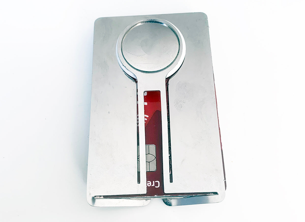 Cyrcus Design Are You portacarte acciaio con AirTag