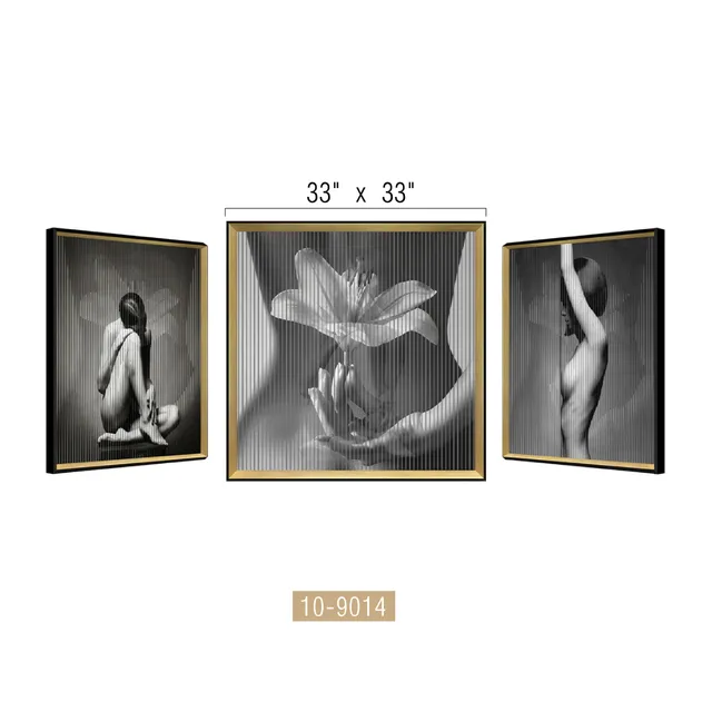 Galore Home Zen quadro cinetico parete 33" nero oro