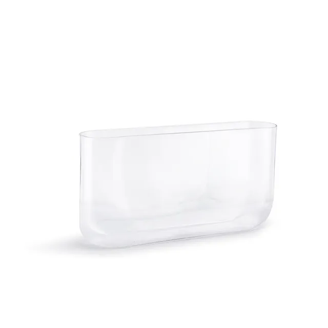 Galore Home vaso vetro ovale set 2 pezzi trasparente