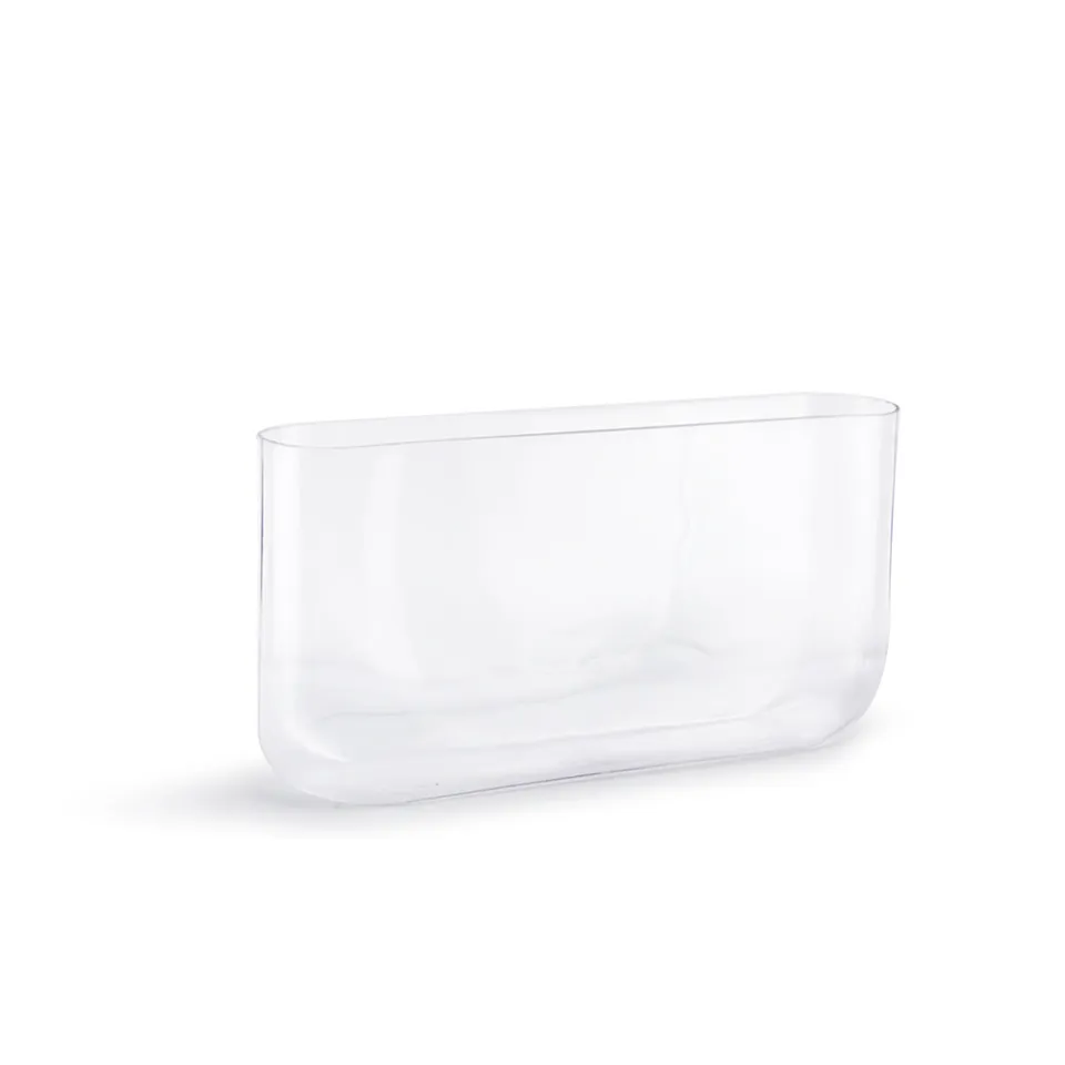 Galore Home vaso vetro ovale set 2 pezzi trasparente