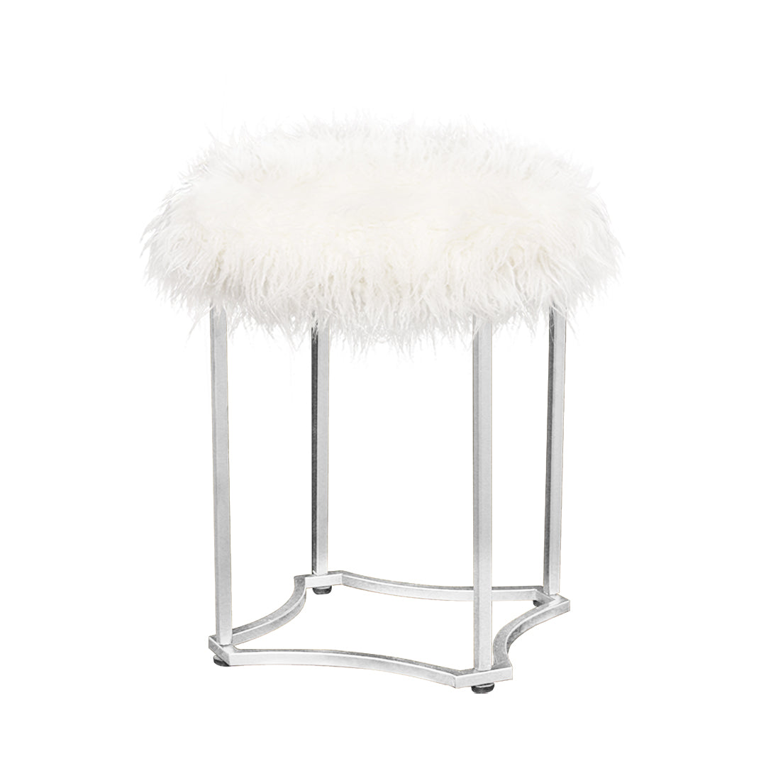 Galore Home Alpaca sgabello pelo oro 46 cm