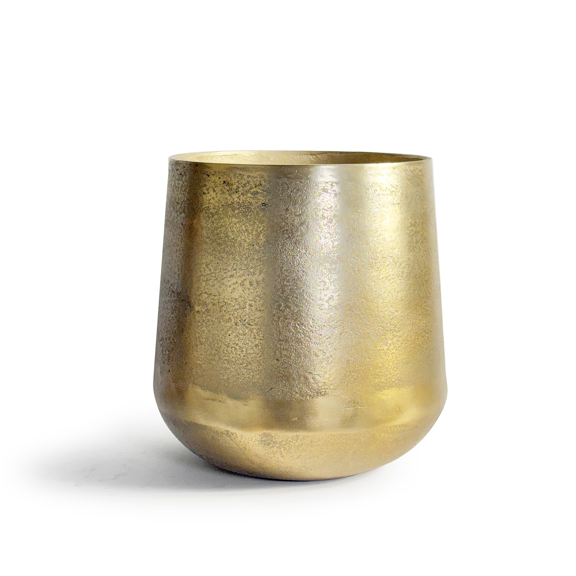Galore Home Meridian Fioriera Alluminio Piccola Oro