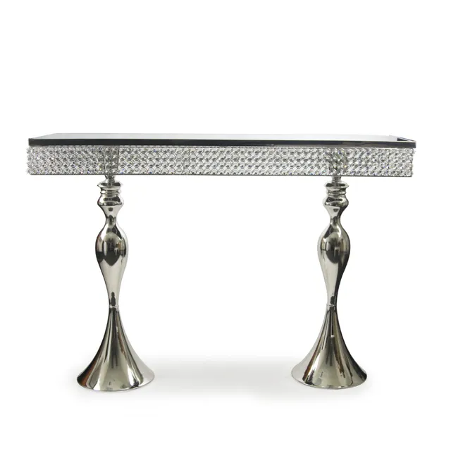 Galore Home Crystal Console Table consolle specchiata