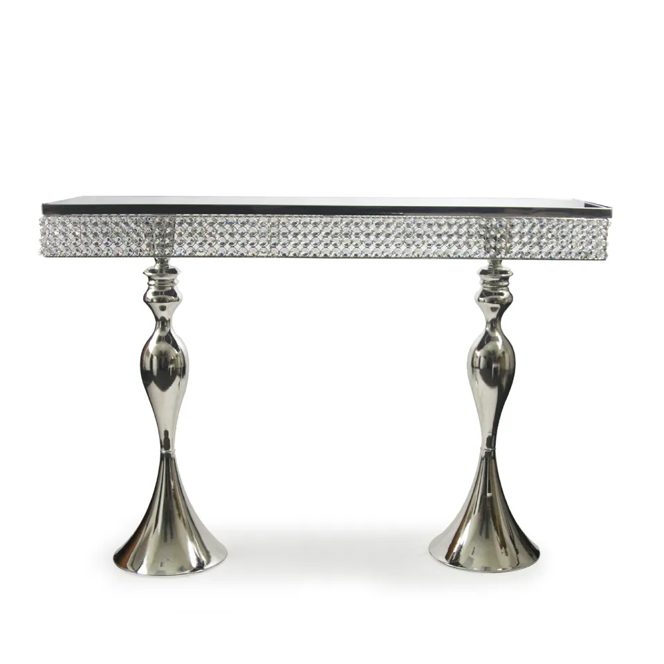 Galore Home Crystal Console Table consolle specchiata