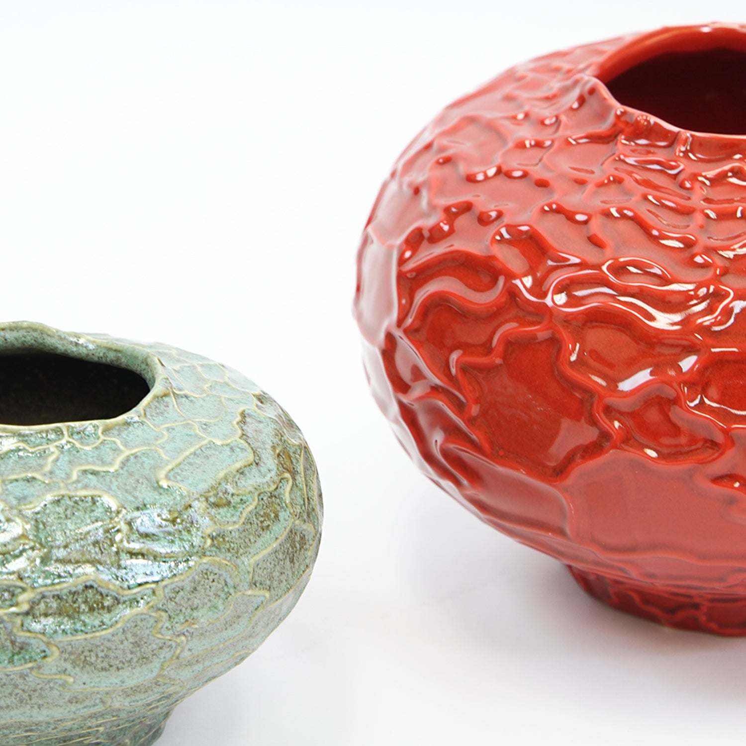 Galore Home Ovalo CCV57 vaso ceramica verde grande