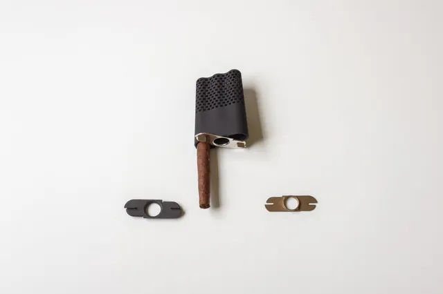 Cyrcus Design Cigar Box portasigari nylon nero bronzo