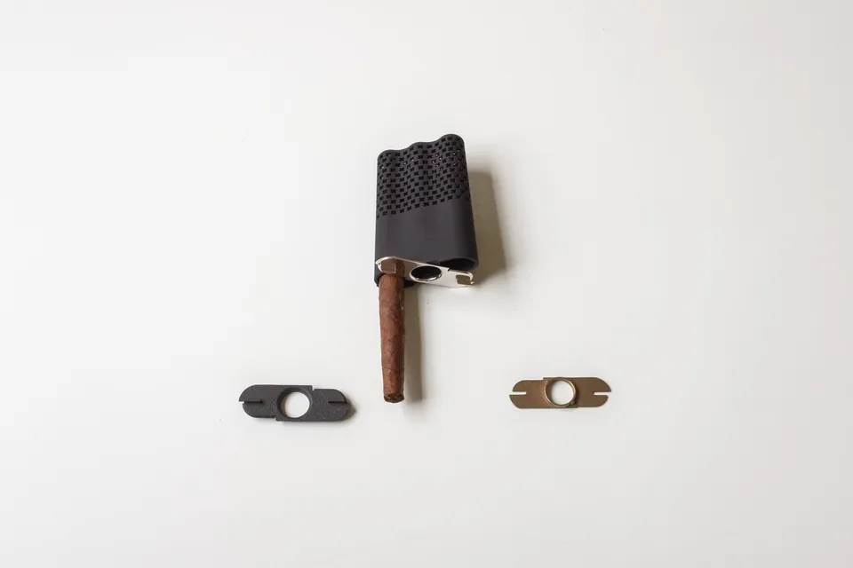 Cyrcus Design Cigar Box portasigari nylon nero bronzo
