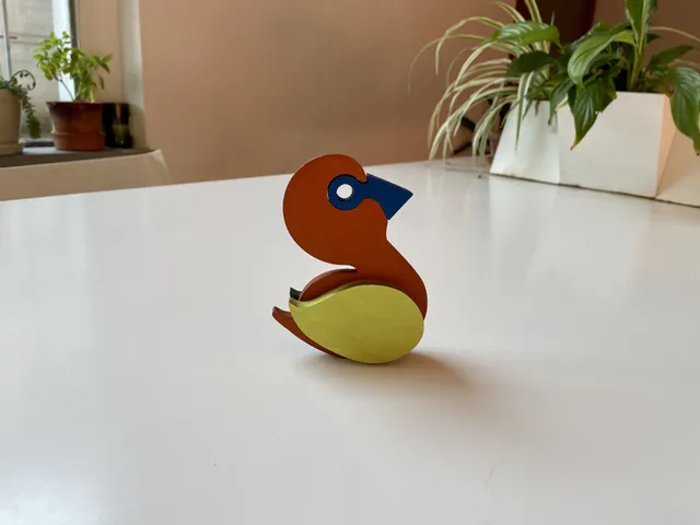 Cyrcus Design Big Nesting Duck scultura alluminio colorato