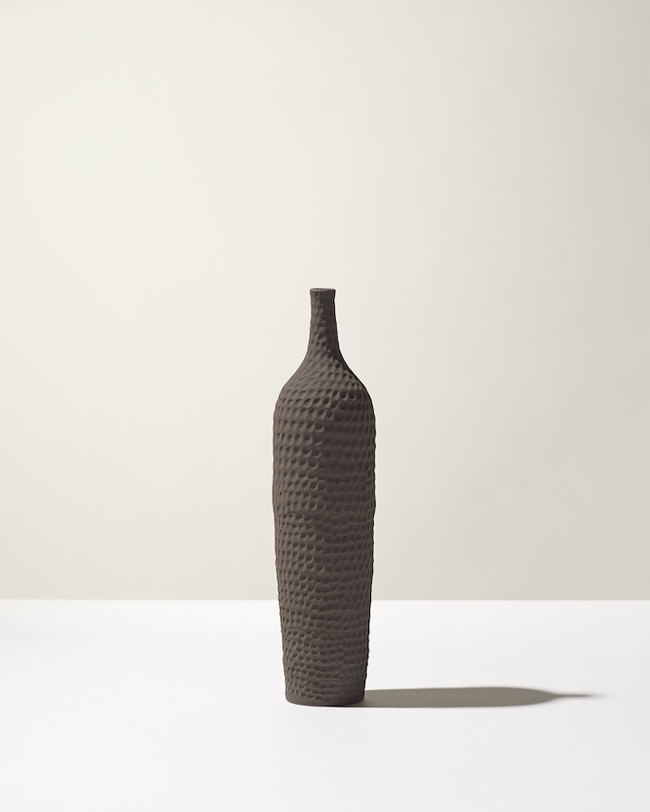 Ceramica Gatti 1928 Battuti Mi CB105 vaso marrone
