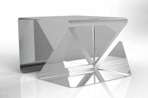 Cyrcus Design Wip vassoio divano acciaio appoggio bracciolo