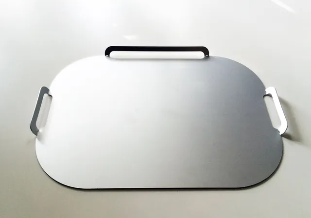 Cyrcus Design Cortese vassoio 40x55 acciaio super mirror