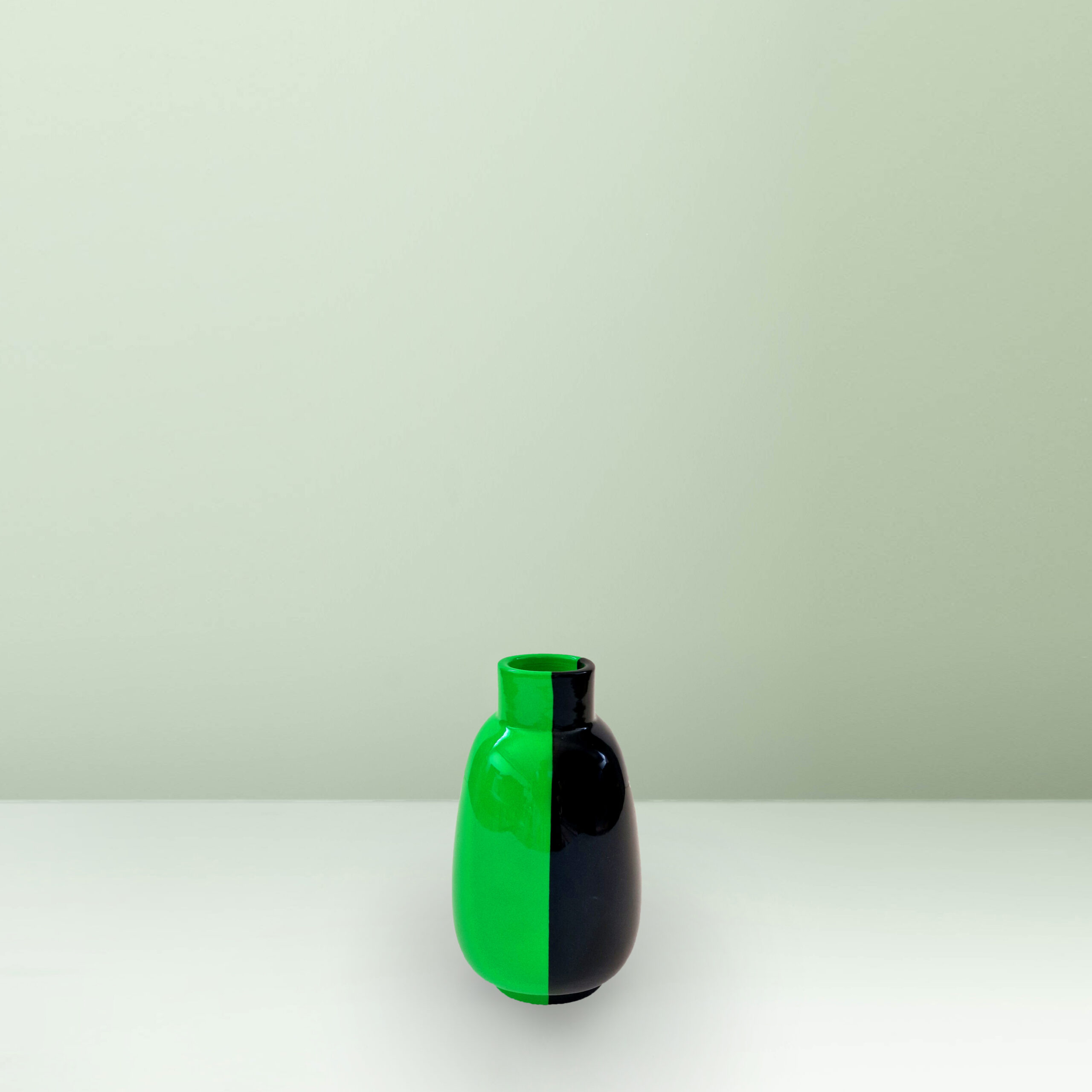 Ceramica Gatti 1928 Motor Valley Vaso Fluo Piccolo MV25 nero verde