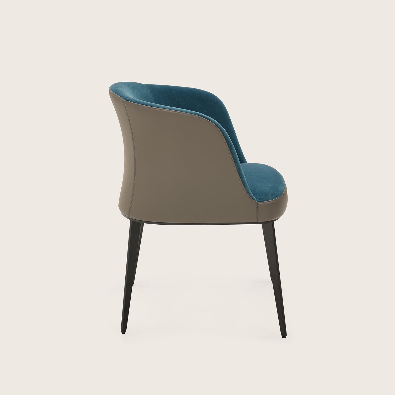 Galore Home Sereni Seat Dining Chair sedia pelle taupe sabbia