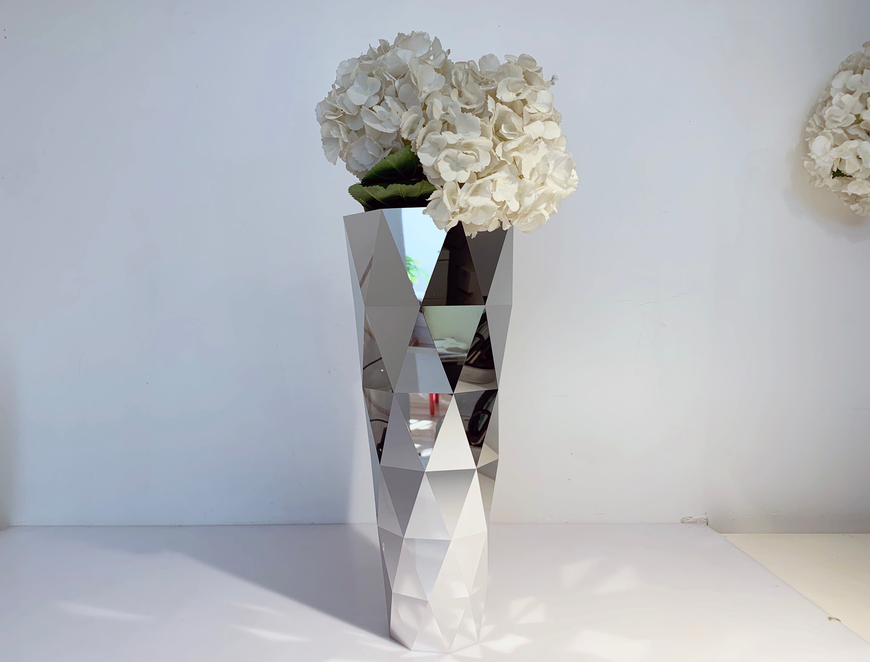Cyrcus Design Frammenti Collection vasi set 3 pezzi alluminio specchio