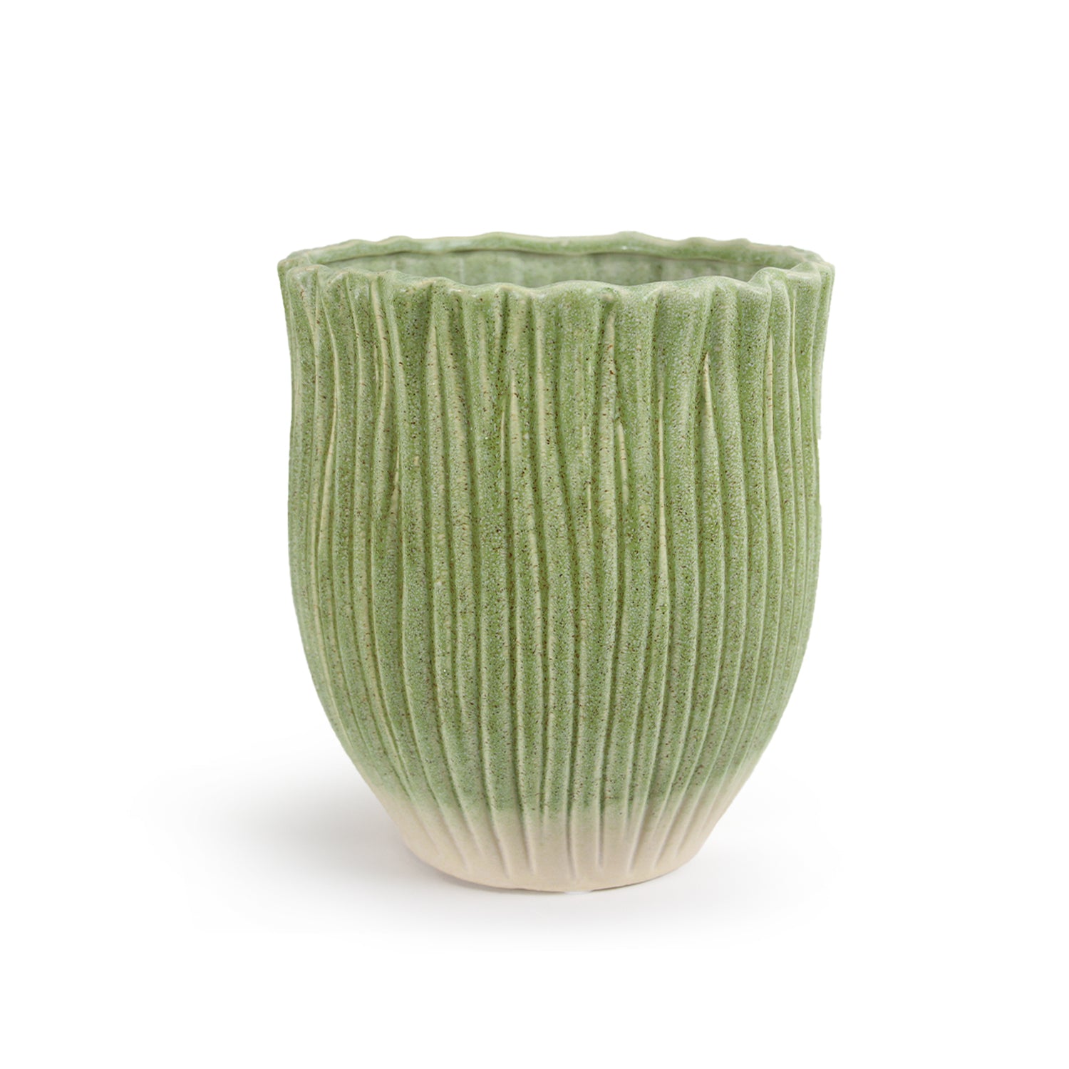Galore Home Duet Serenade vaso ceramica verde small volant