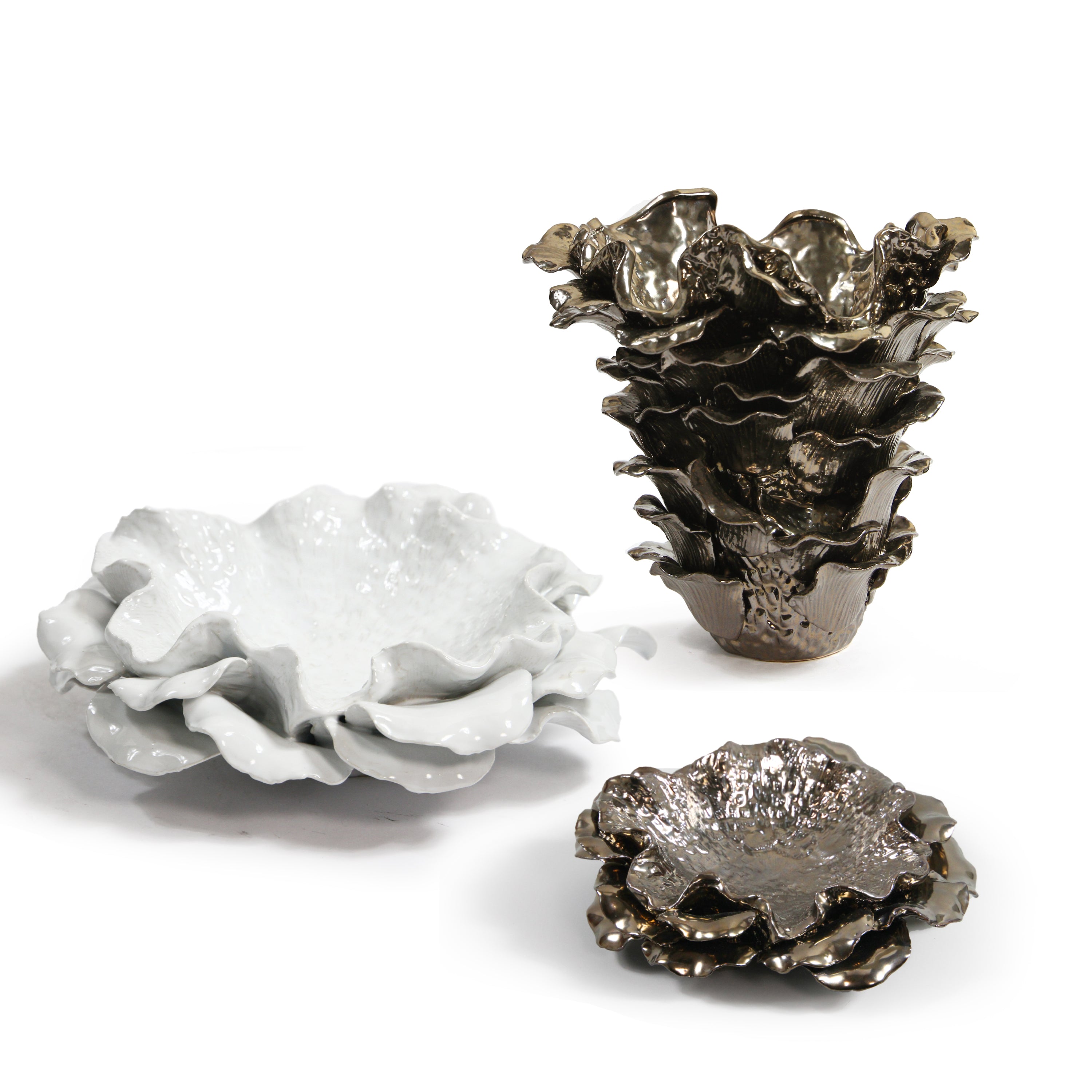Galore Home Fleur Etage CCE41 vaso ceramica rame