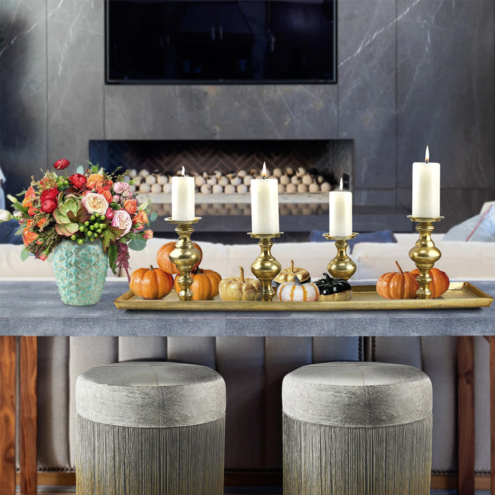 Galore Home Candle Centerpiece portacandele oro