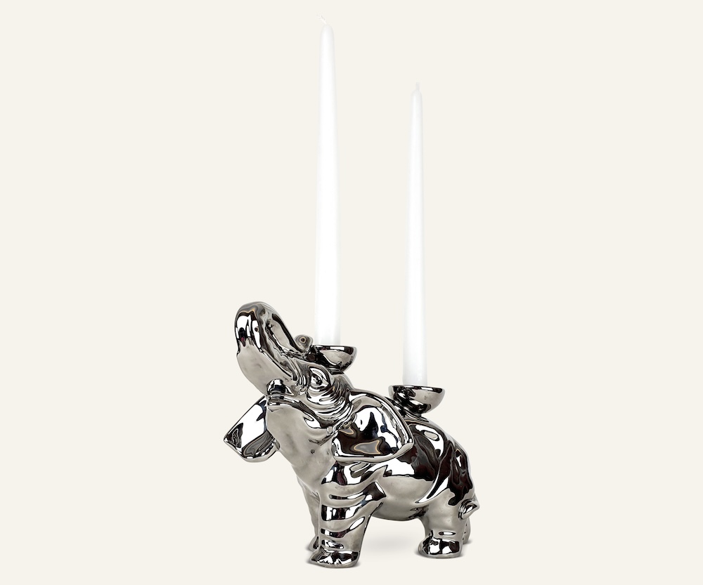 Ceramica Gatti 1928 Luce Selvaggia Elefante statua ceramica multicolore