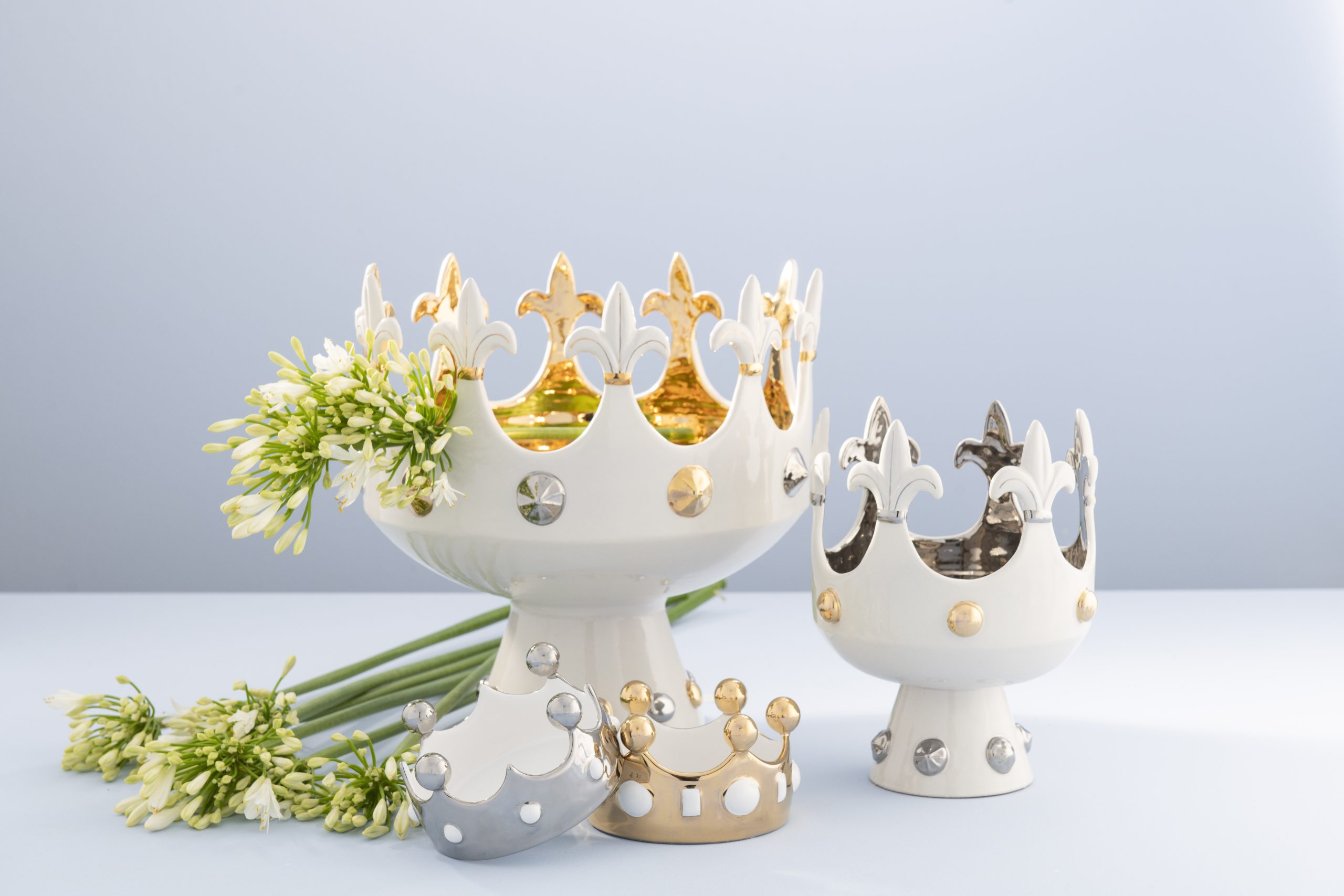 Ceramica Gatti 1928 Queen Carla Grande LC001G corona oro platino