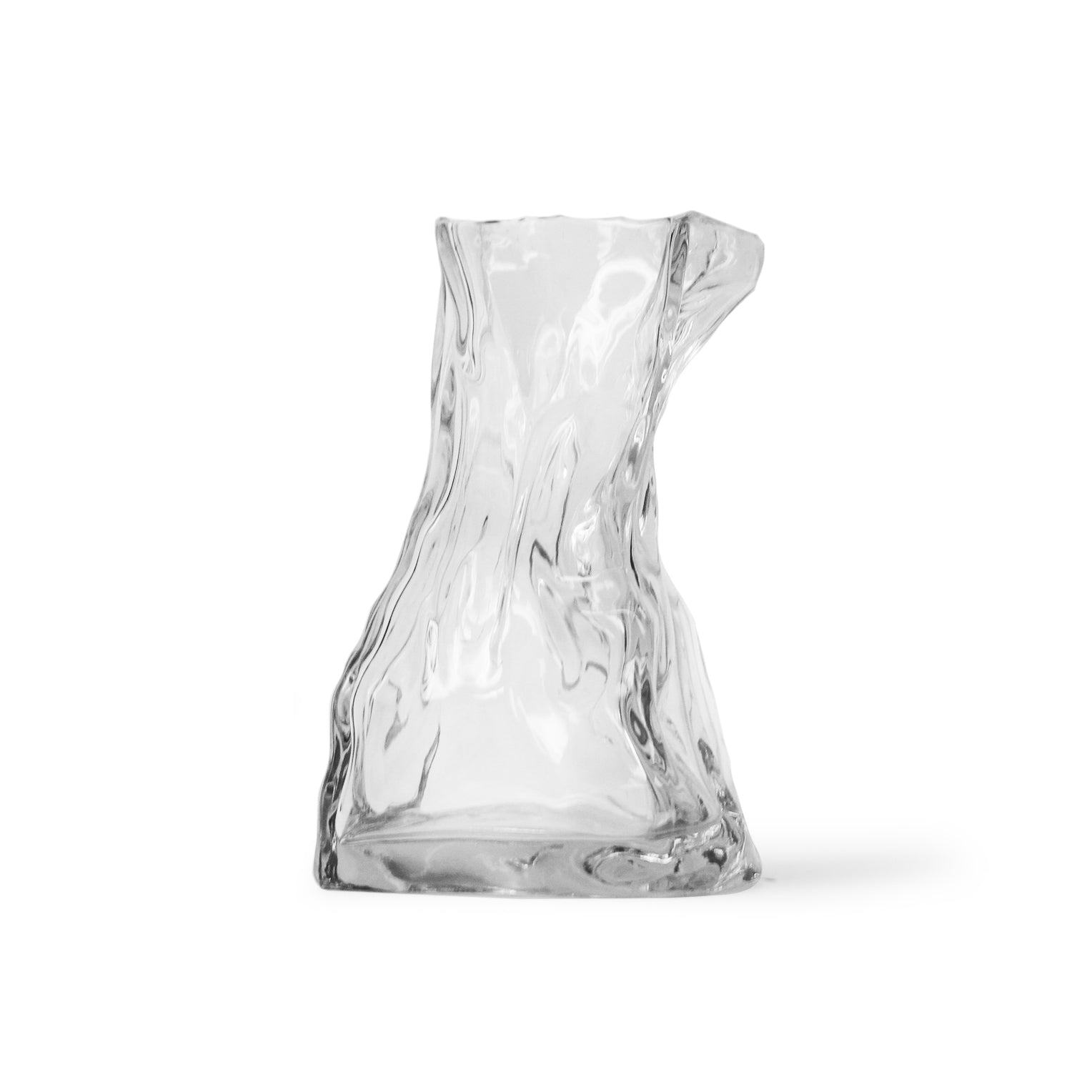 Galore Home Contemporary vaso in vetro trasparente 22 cm