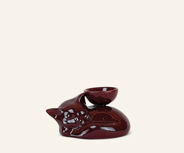 Ceramica Gatti 1928 Luce Selvaggia Gattino statuetta dipinta a mano