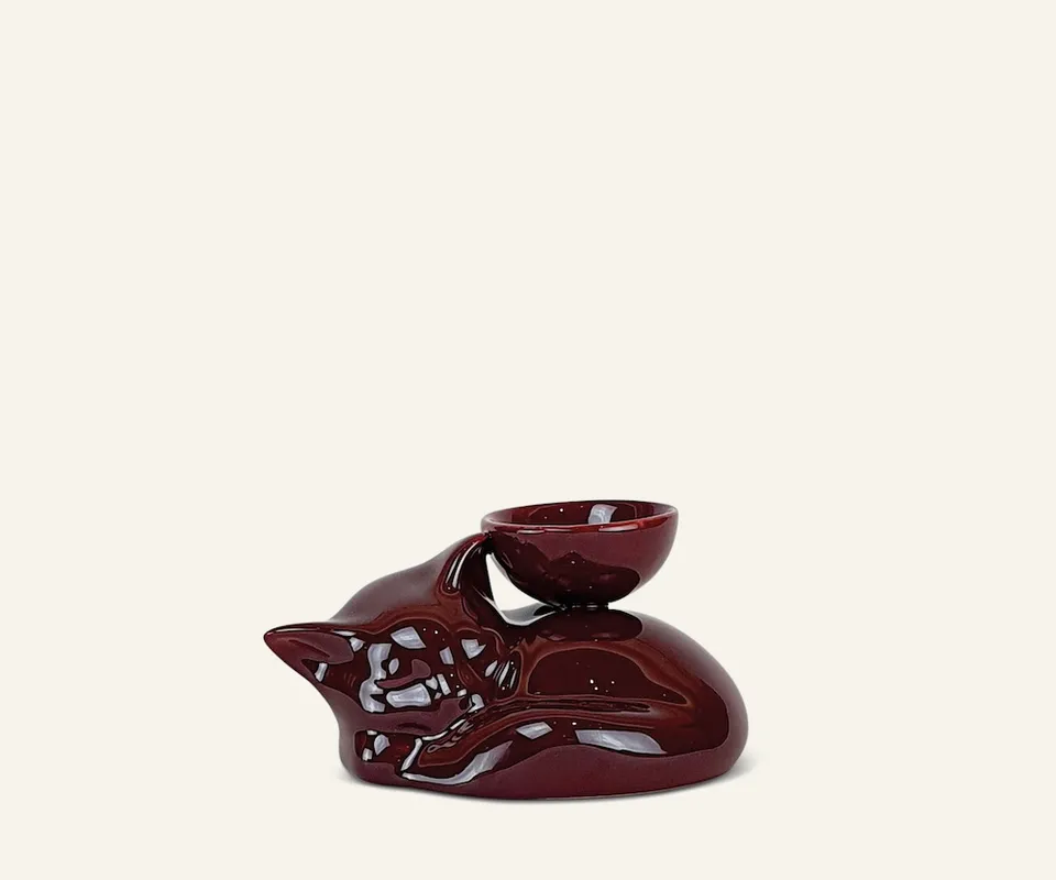 Gatti 1928 Luce Selvaggia Gattino statuetta ceramica