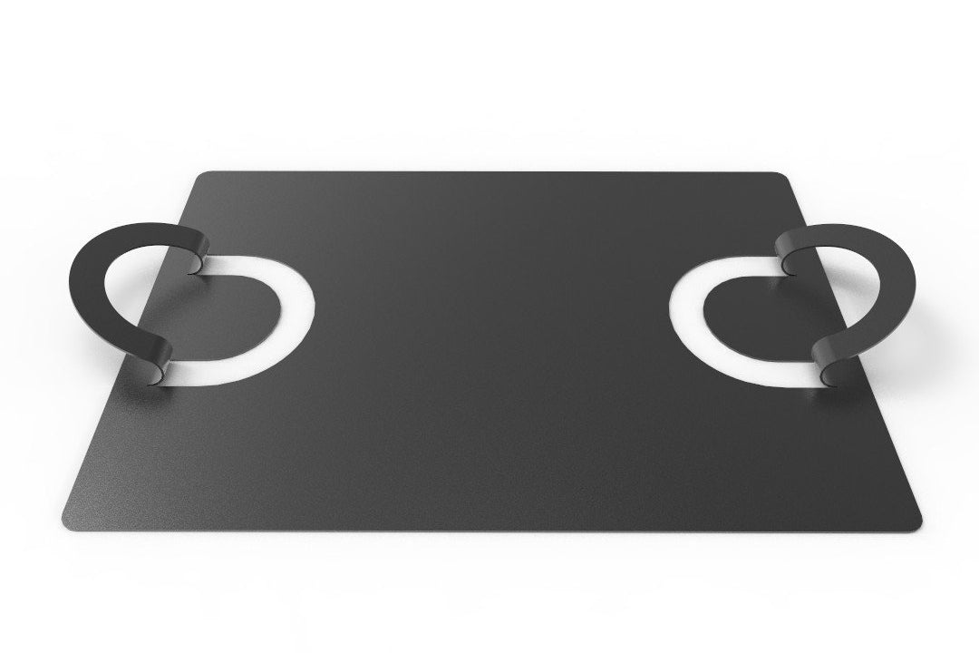 Cyrcus Design Hands Up vassoio acciaio specchio