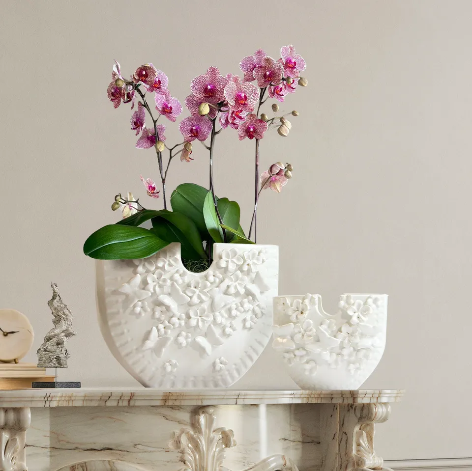 Galore Home Vogue vaso ceramica bianco S