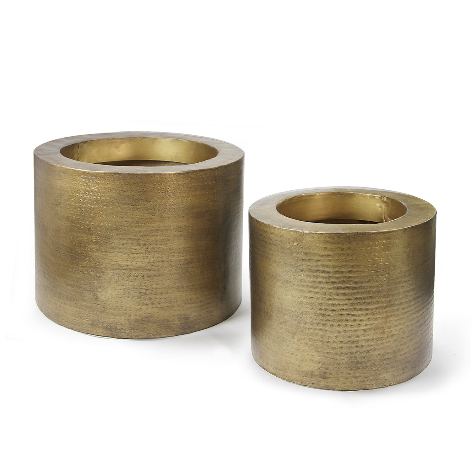 Galore Home Colossal set 2 fioriere oro antico