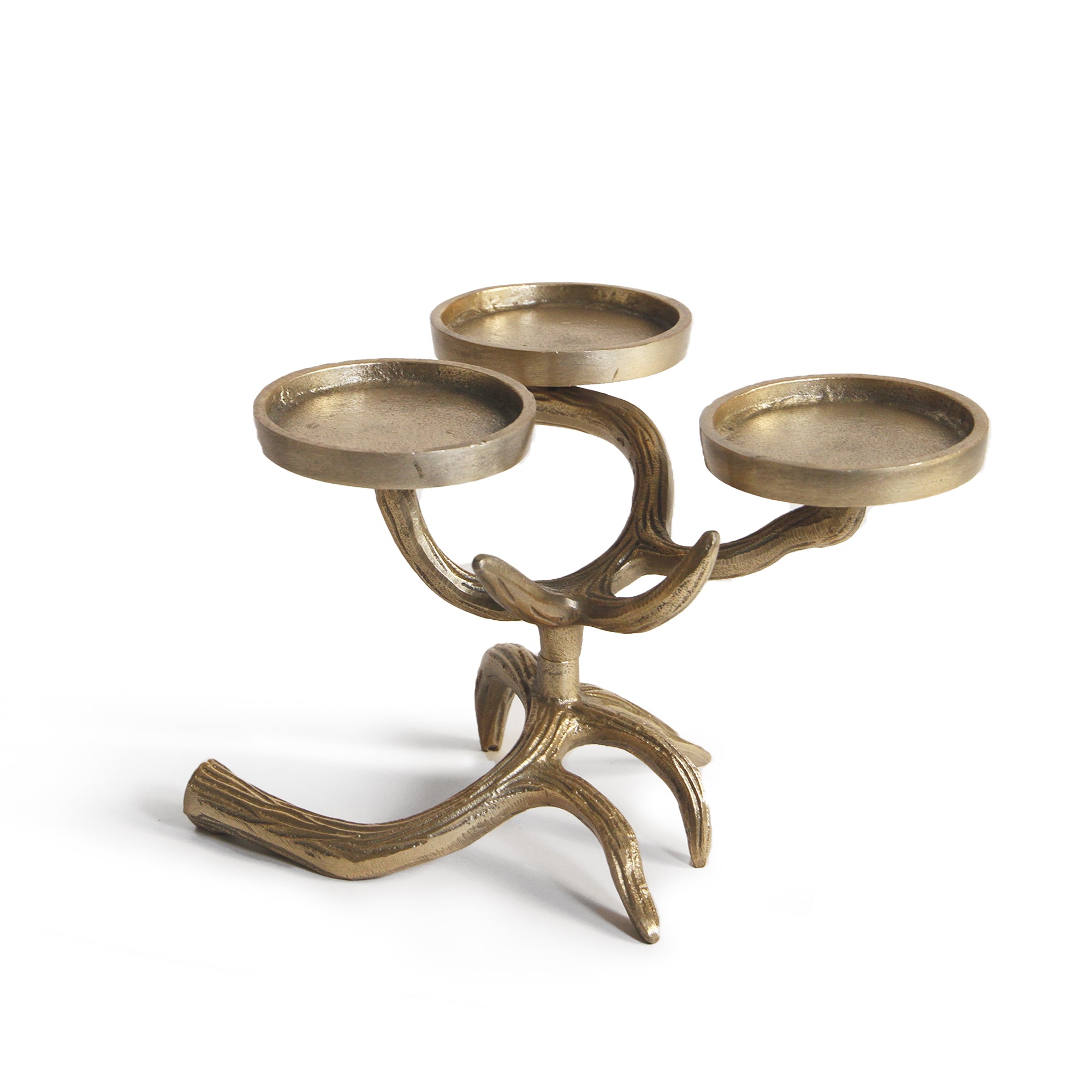 Galore Home Antler Trio 31-0831 portacandele oro