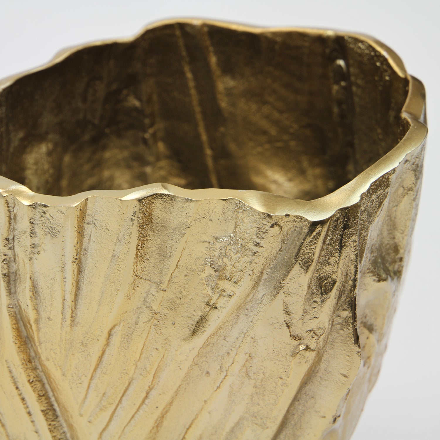 Galore Home Golden Flare vaso alluminio oro grande