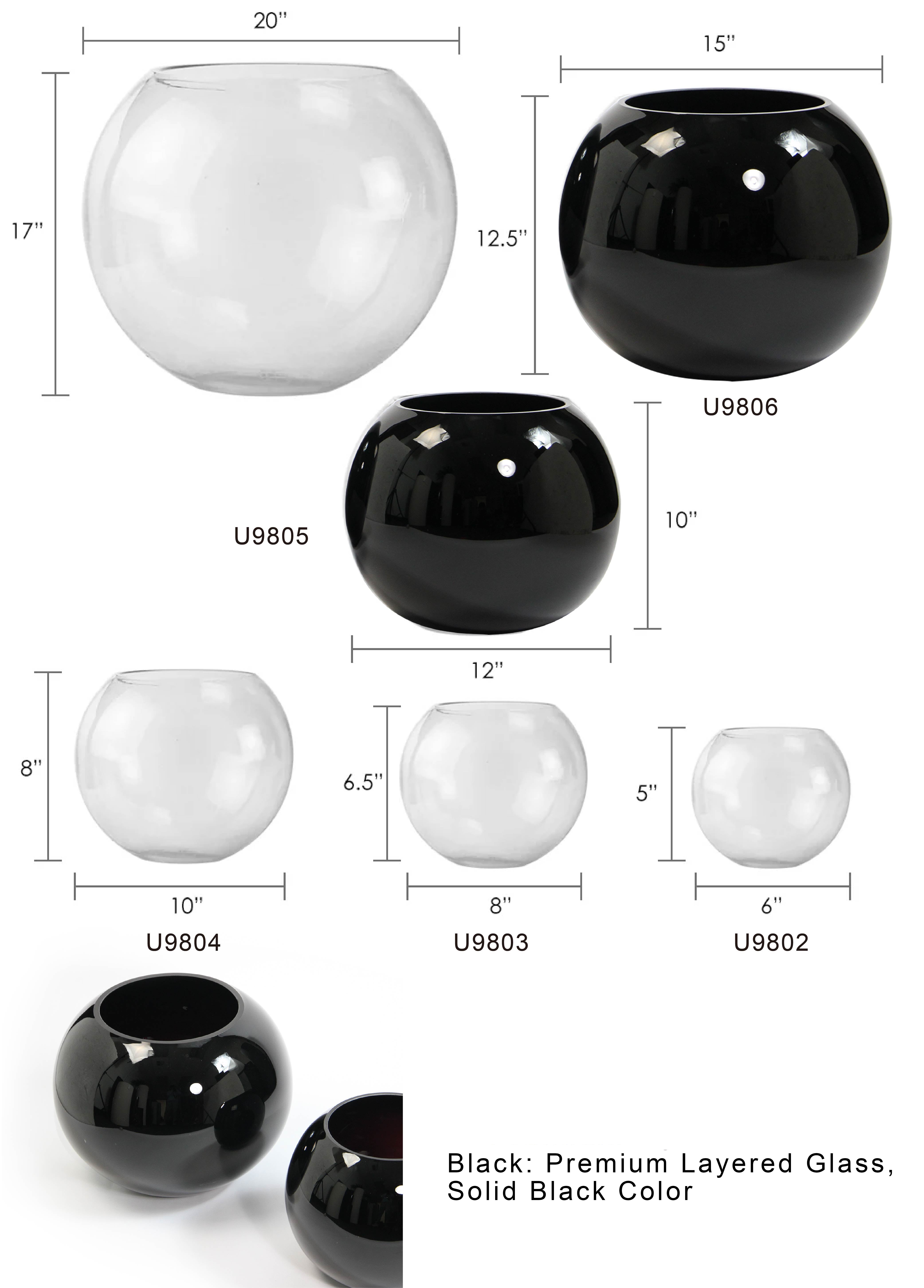 Galore Home Bubble Bowls Ciotola Vetro U9804 6 Pezzi