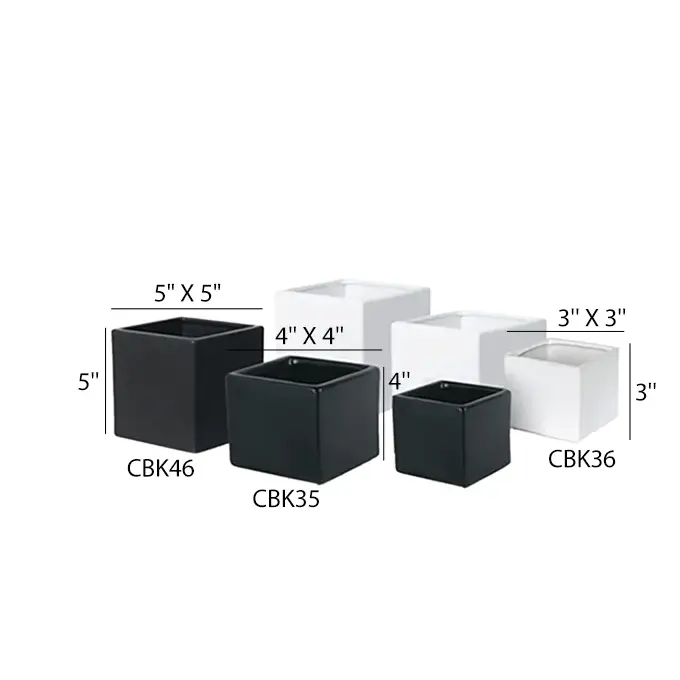 Galore Home Contemporary Vaso Cilindrico Nero CPR44 12pz