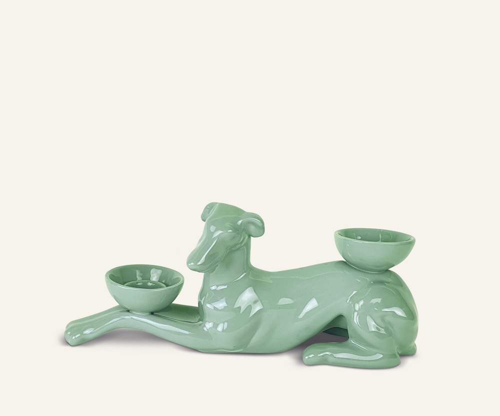 Ceramica Gatti 1928 Luce Selvaggia AC823 statuetta levriero